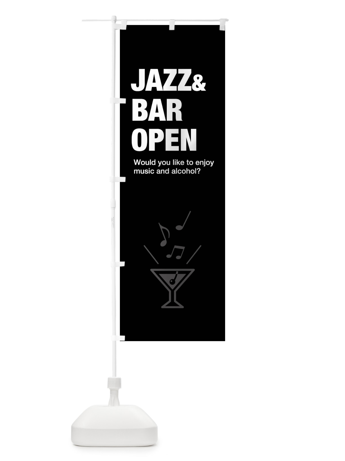 のぼり JAZZ＆BAR・ジャズ＆バー のぼり旗 FNCP(デザイン【C】)
