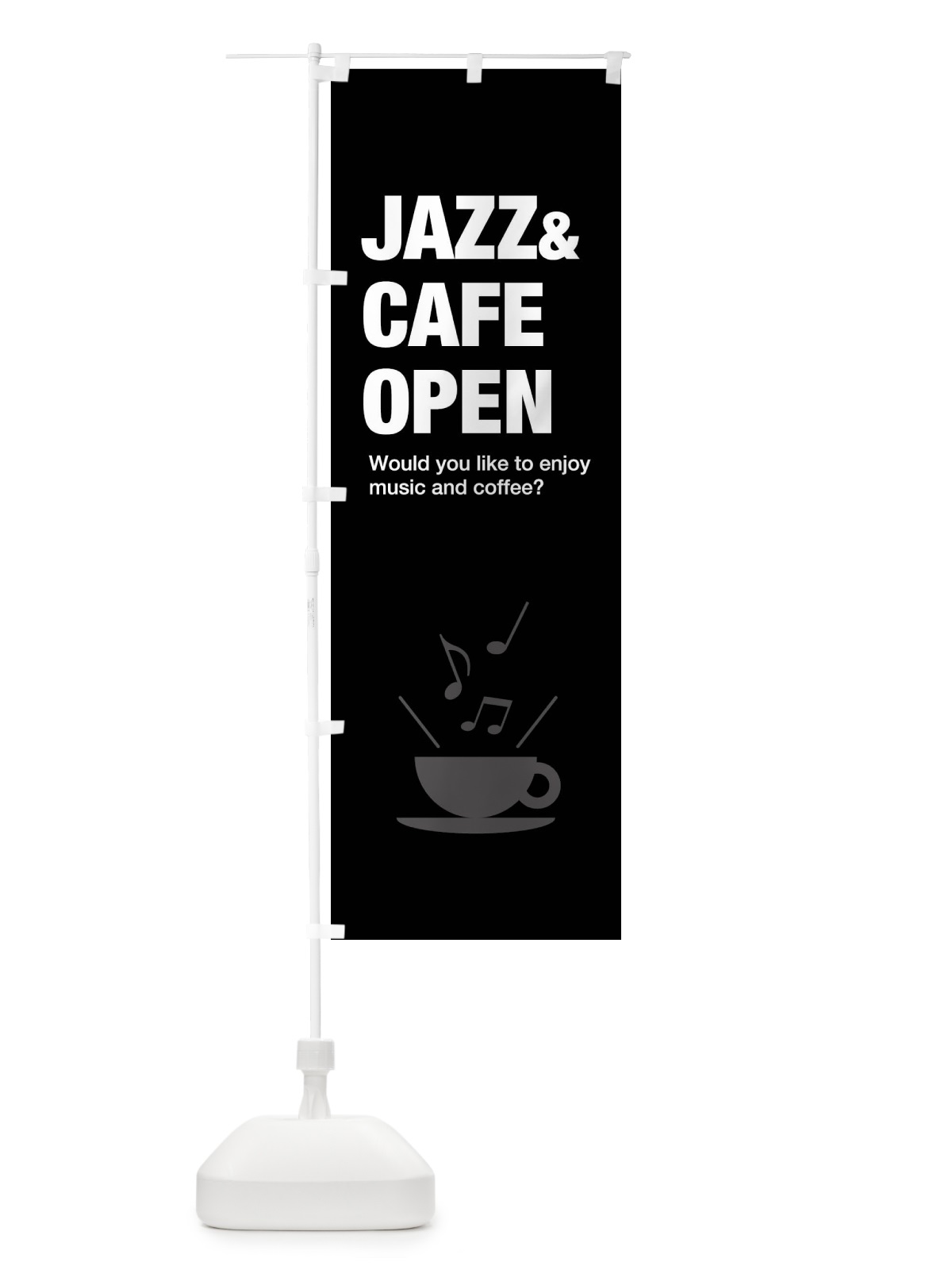 のぼり JAZZ＆CAFE・ジャズ＆カフェ のぼり旗 FNCS(デザイン【C】)
