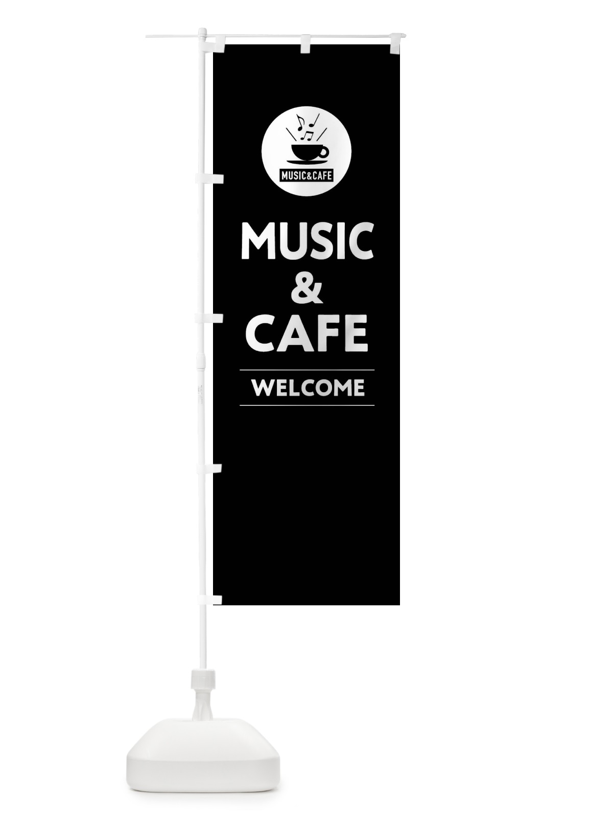 のぼり MUSIC＆CAFE・音楽＆カフェ のぼり旗 FNK0(デザイン【C】)