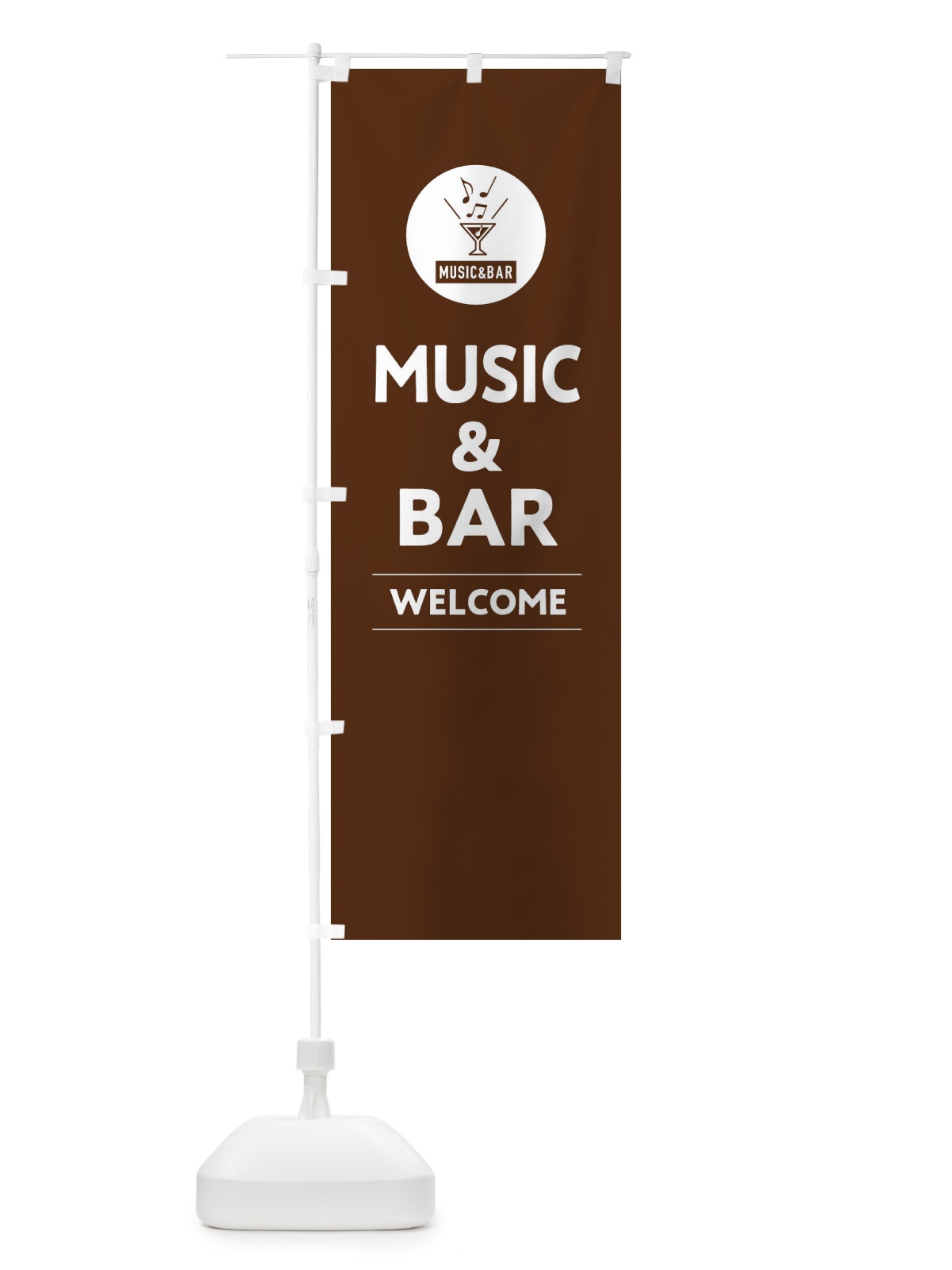 のぼり MUSIC＆BAR・音楽＆バー のぼり旗 FNKK(デザイン【B】)