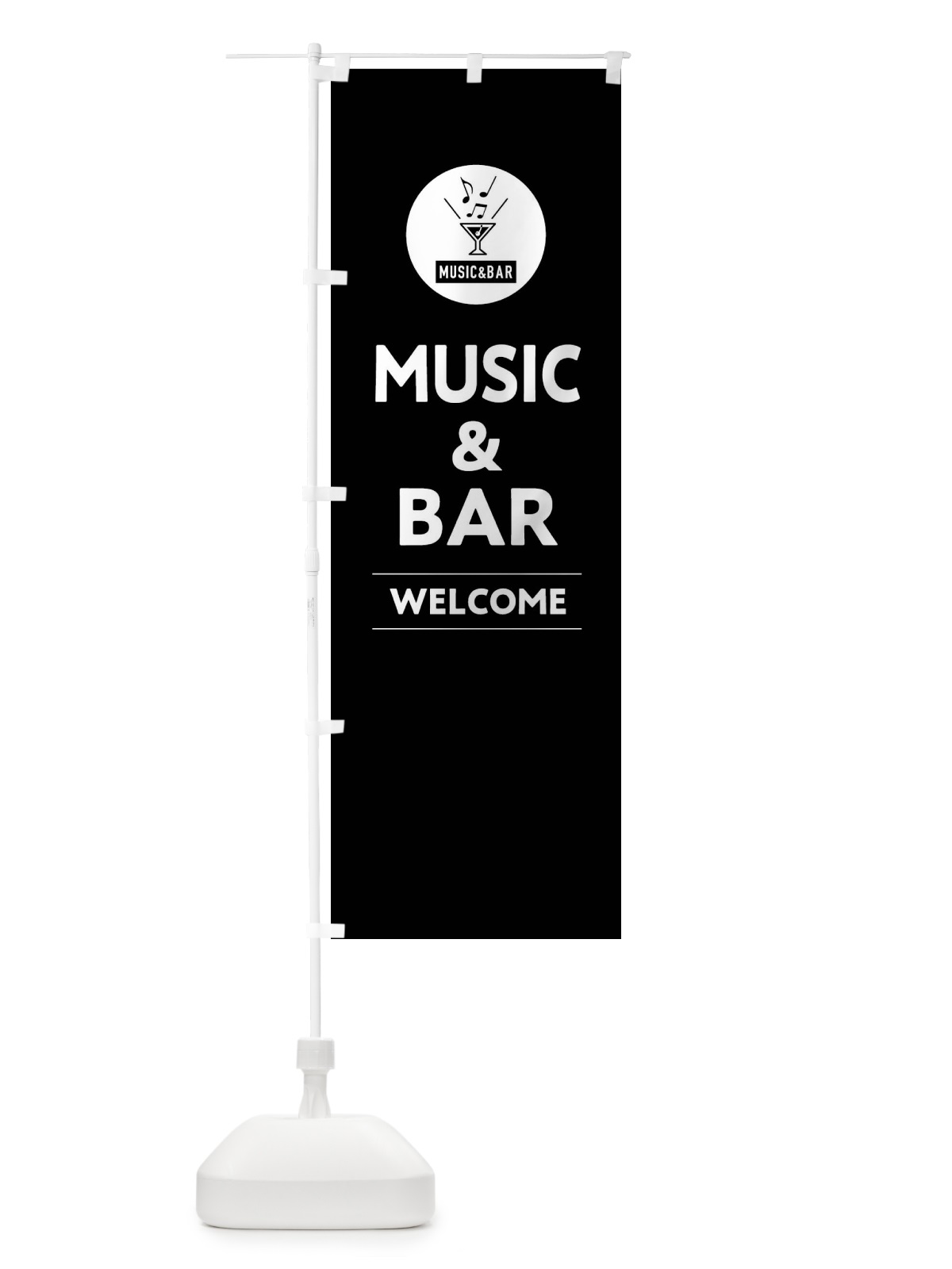 のぼり MUSIC＆BAR・音楽＆バー のぼり旗 FNKK(デザイン【C】)