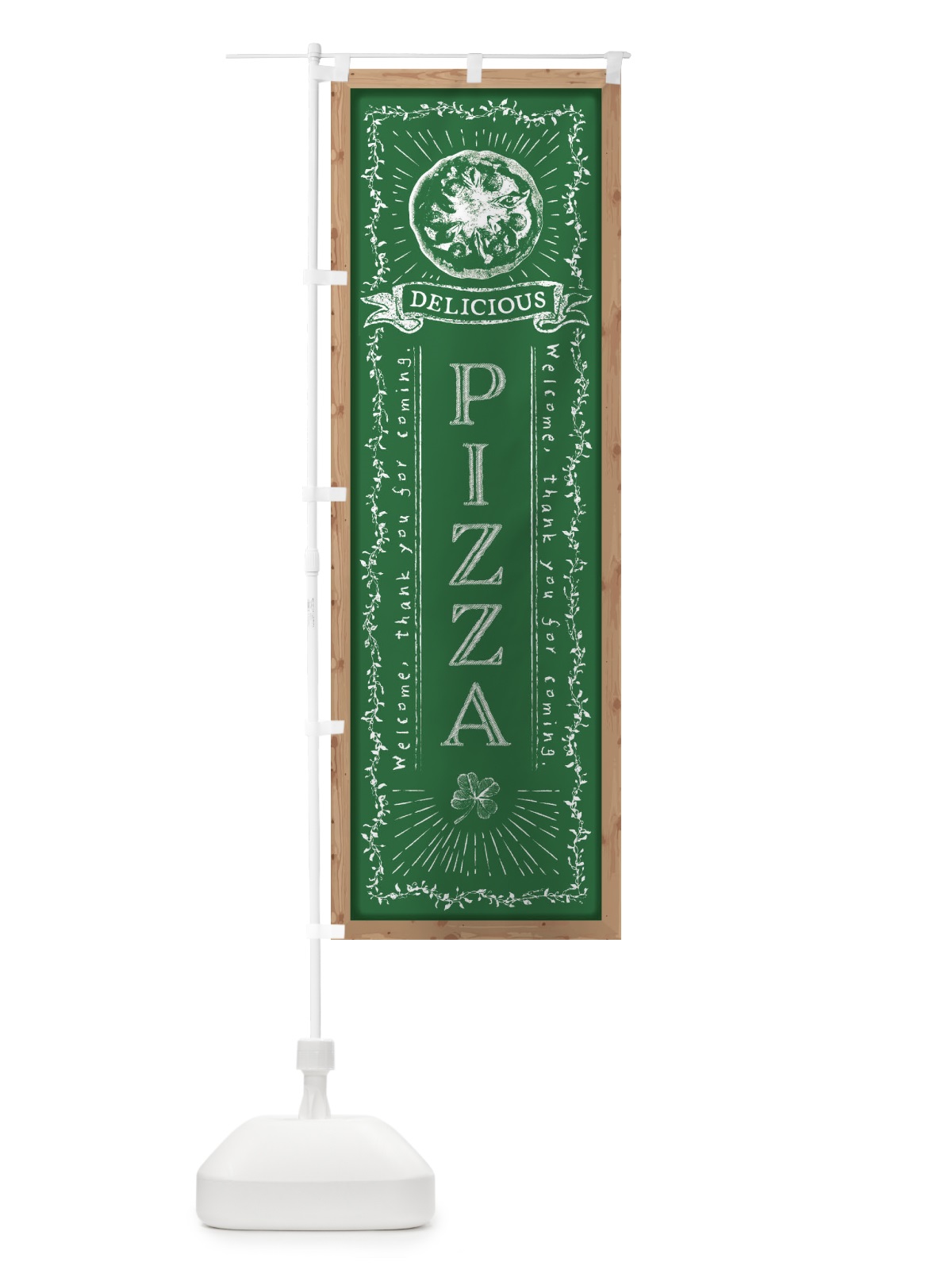 のぼり PIZZA・ピザ・黒板・チョーク のぼり旗 FPPS(デザイン【C】)
