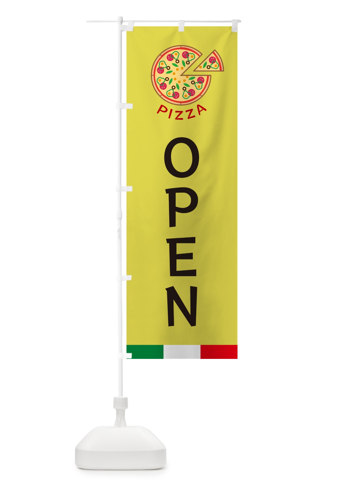 のぼり OPEN・PIZZA のぼり旗 G0SU(デザイン【B】)