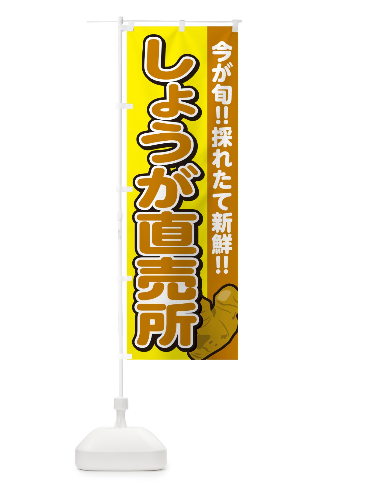のぼり しょうが直売所・ショウガ・生姜 のぼり旗 GA8Y(デザイン【C】)
