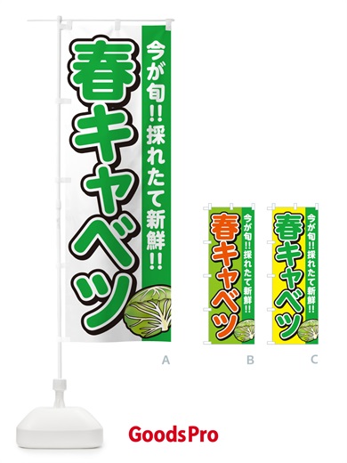 のぼり 春キャベツ・きゃべつ のぼり旗 GALF