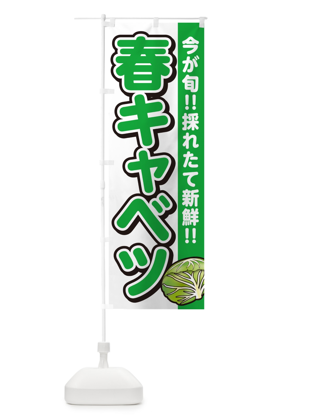 のぼり 春キャベツ・きゃべつ のぼり旗 GALF(デザイン【A】)
