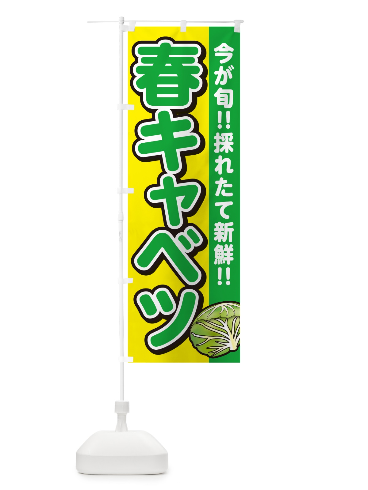 のぼり 春キャベツ・きゃべつ のぼり旗 GALF(デザイン【C】)