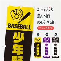 のぼり 少年野球・選手募集 のぼり旗 N0L9