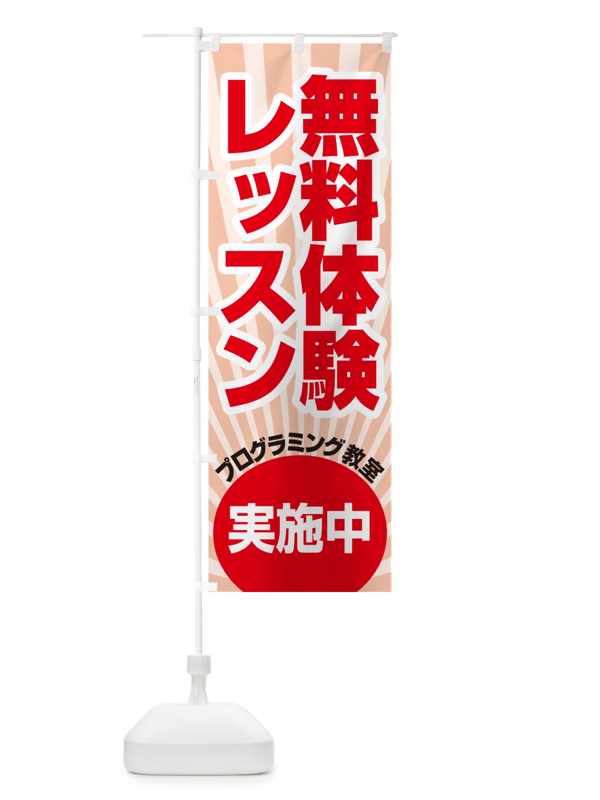 のぼり 無料体験レッスン・学習・プログラミング・パソコン教室 のぼり旗 N30F(デザイン【C】)