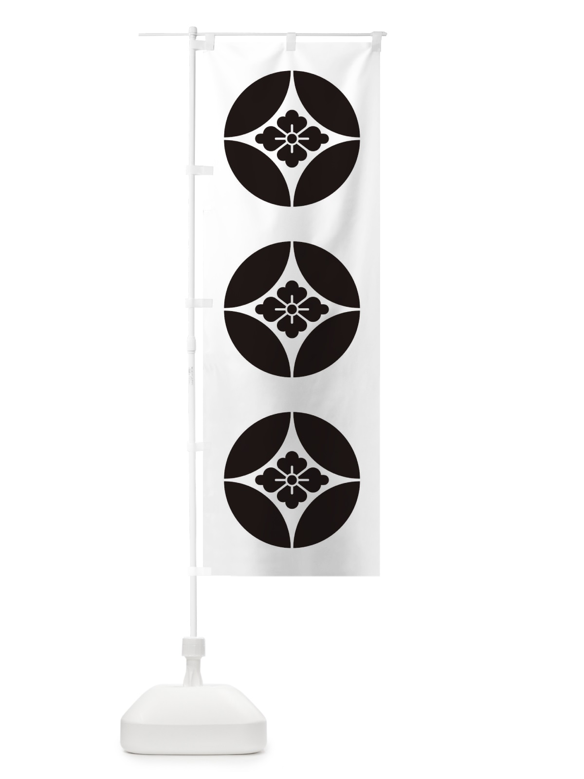 のぼり 七宝に花菱 のぼり旗 T24C(デザイン【B】)