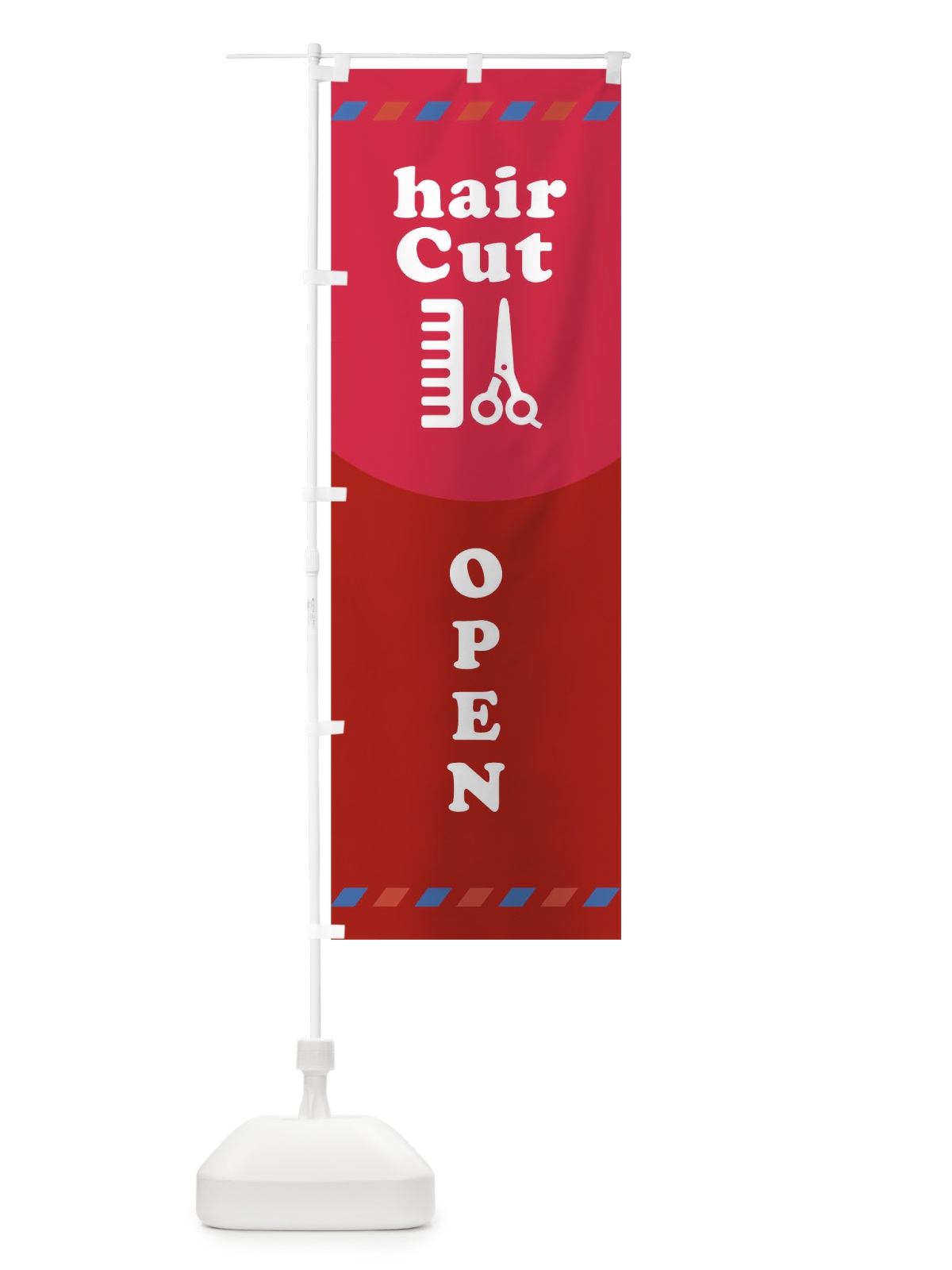 のぼり hairCutOPEN のぼり旗 THUS(デザイン【A】)
