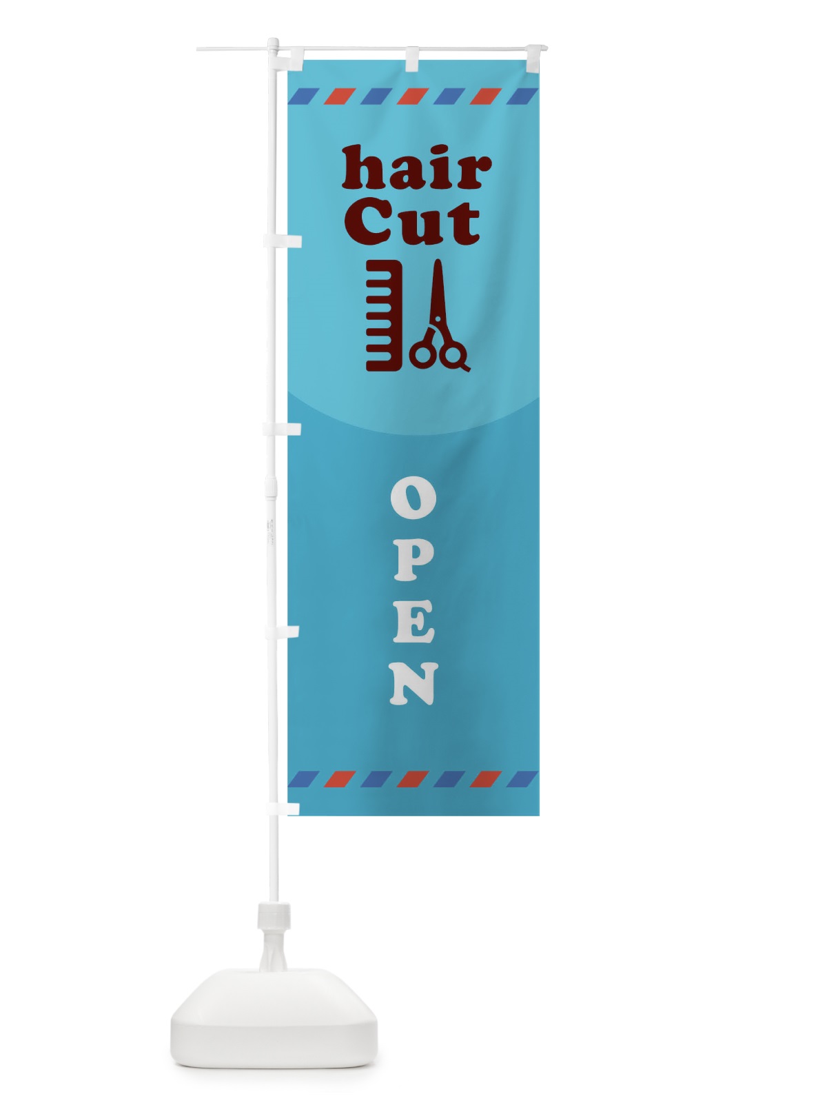 のぼり hairCutOPEN のぼり旗 THUS(デザイン【B】)