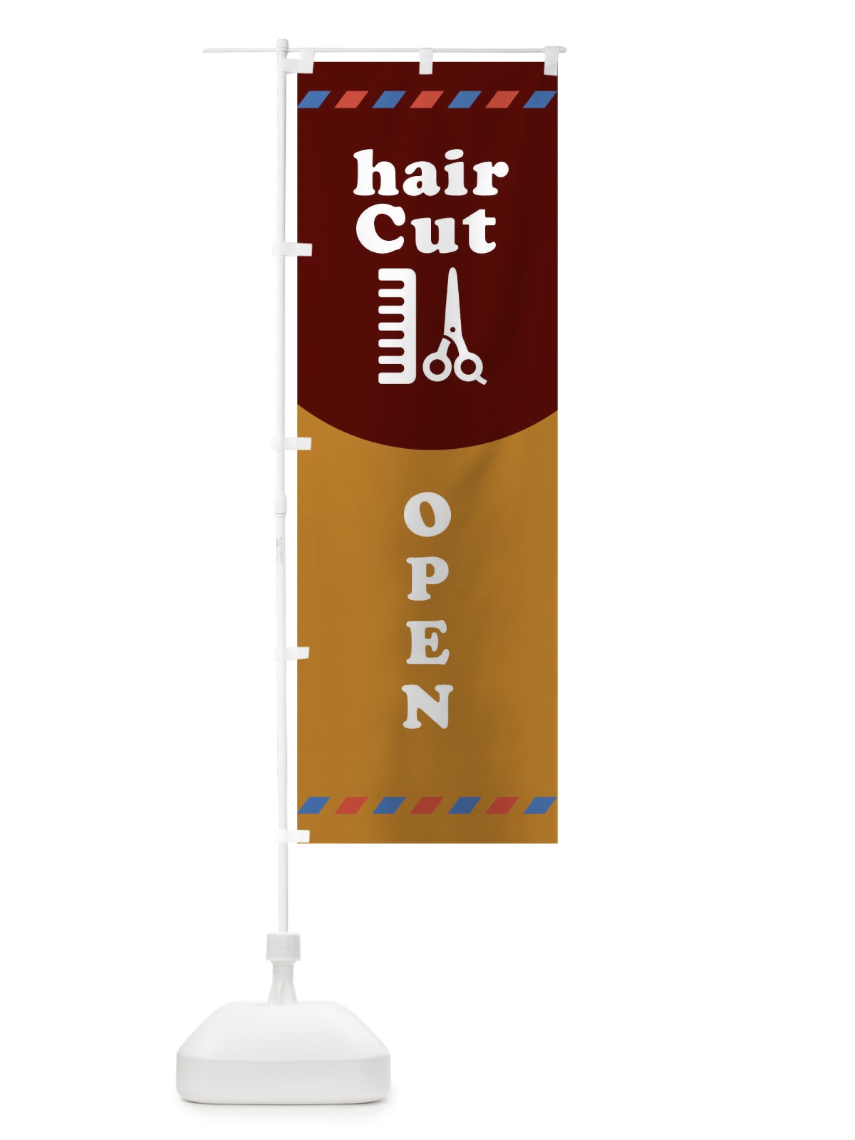のぼり hairCutOPEN のぼり旗 THUS(デザイン【C】)