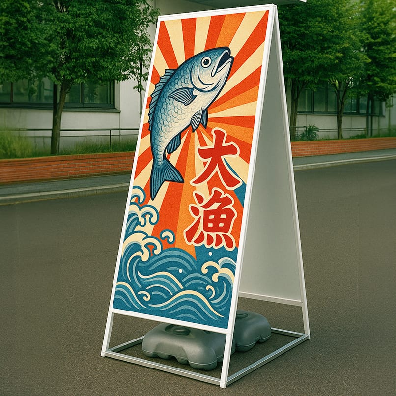 屋外看板にも活用OK