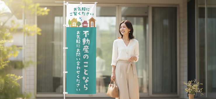 住宅展示場・モデルルーム向けのぼり