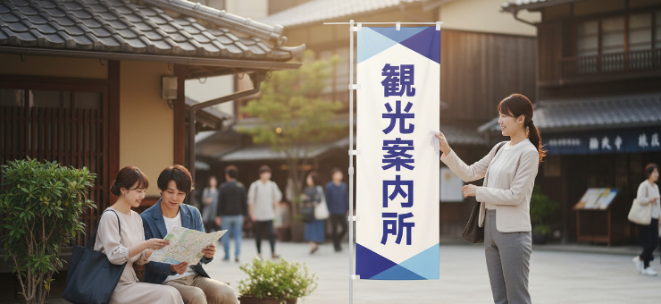 観光案内所・宿・旅向けのぼり