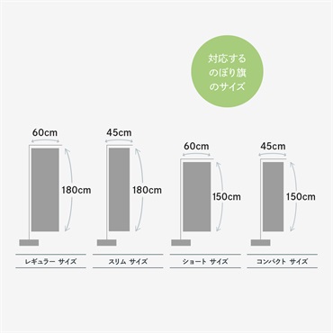 グッズプロ 屋外・屋内設置に適したのぼりポールのサイズと使用シーン別の選び方”