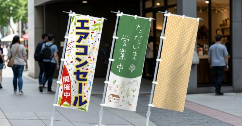 営業中ののぼりは既製とオリジナルどちらがおすすめ？ 選び方をわかりやすくご紹介