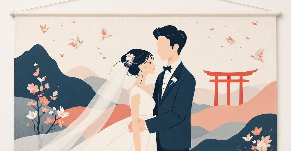 結婚式で使うタペストリーとは？ 会場をやさしく彩る使い方と選び方をご紹介