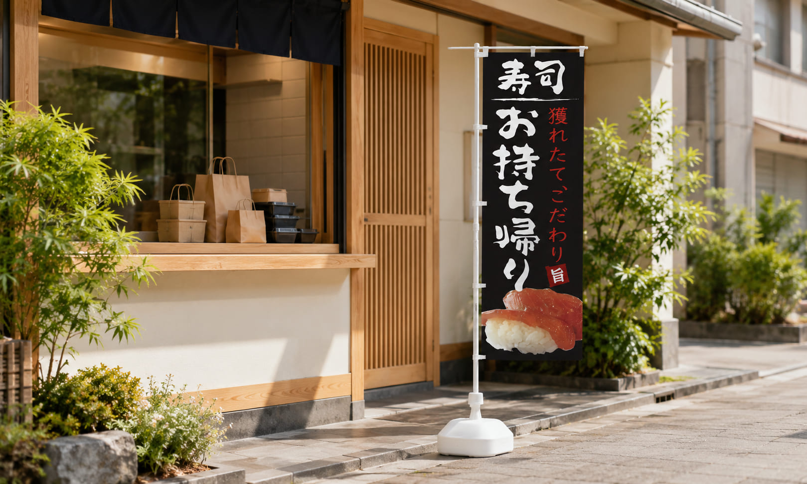 既製デザインのテイクアウトのぼりを選ぶポイント